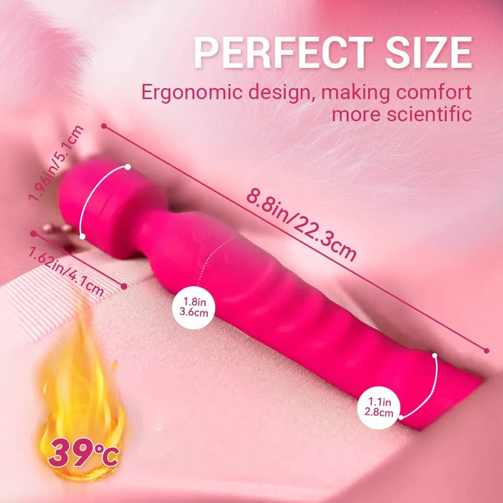 Magic AV Wand Powerful G Spot Vibrators Female Clitoris Stimulator Heating Dildo Massager Masturbation Adult Sex Toys for Women