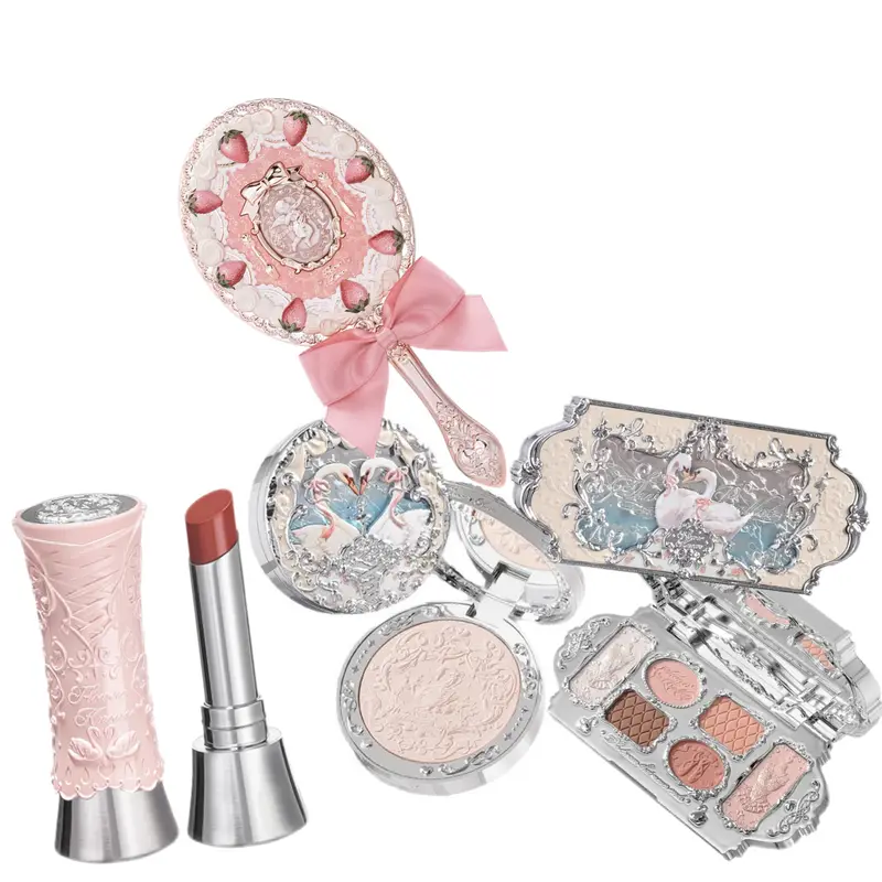 Flower Knows Makeup Σετ Κουτί δώρου Swan Ballet Series Lipstick Blush Eyeshadow Palette Handheld Mirror Μακιγιάζ Κουτί δώρου — image 2