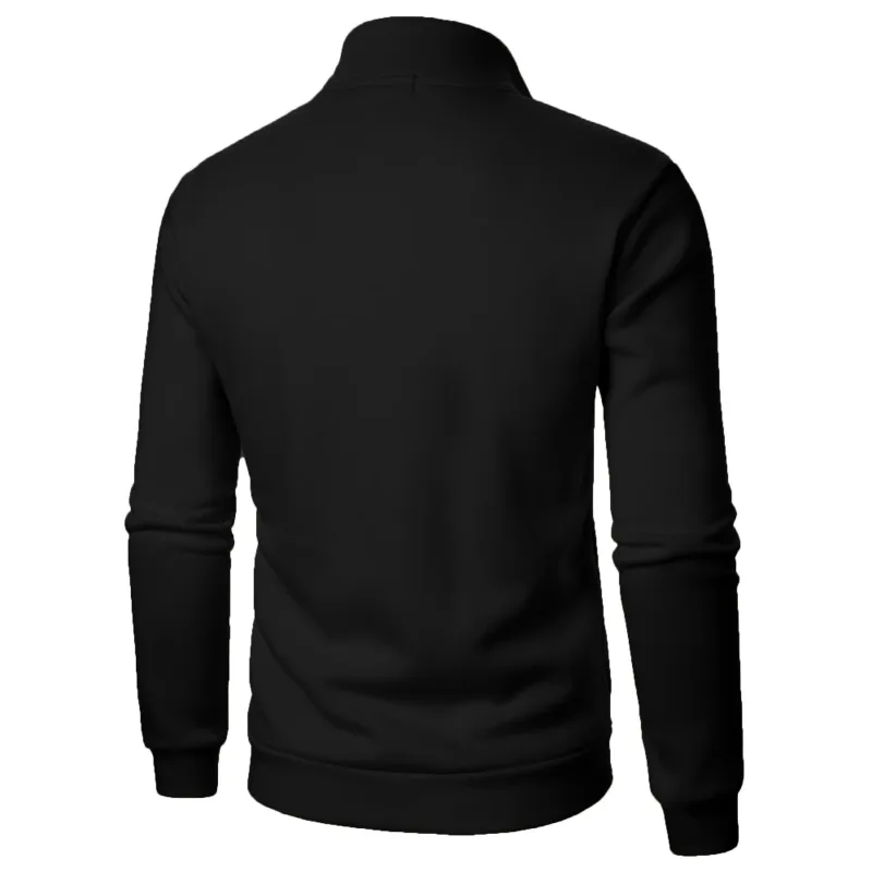 Frühling Herbst neue Casual Halb Zipper stehkragen sweatshirt Trend Einfache schlanke männer Pullover langarm tops männer sweatshirt — image 8