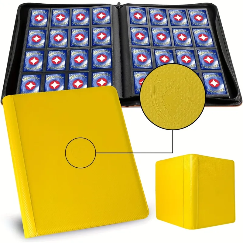 1024 Pockets Trading Card Binder Premium 16 Pockets Θήκη για κάρτες Φάκελοι Πλαϊνή φόρτωση Κάρτας Άλμπουμ για Sport Game Card