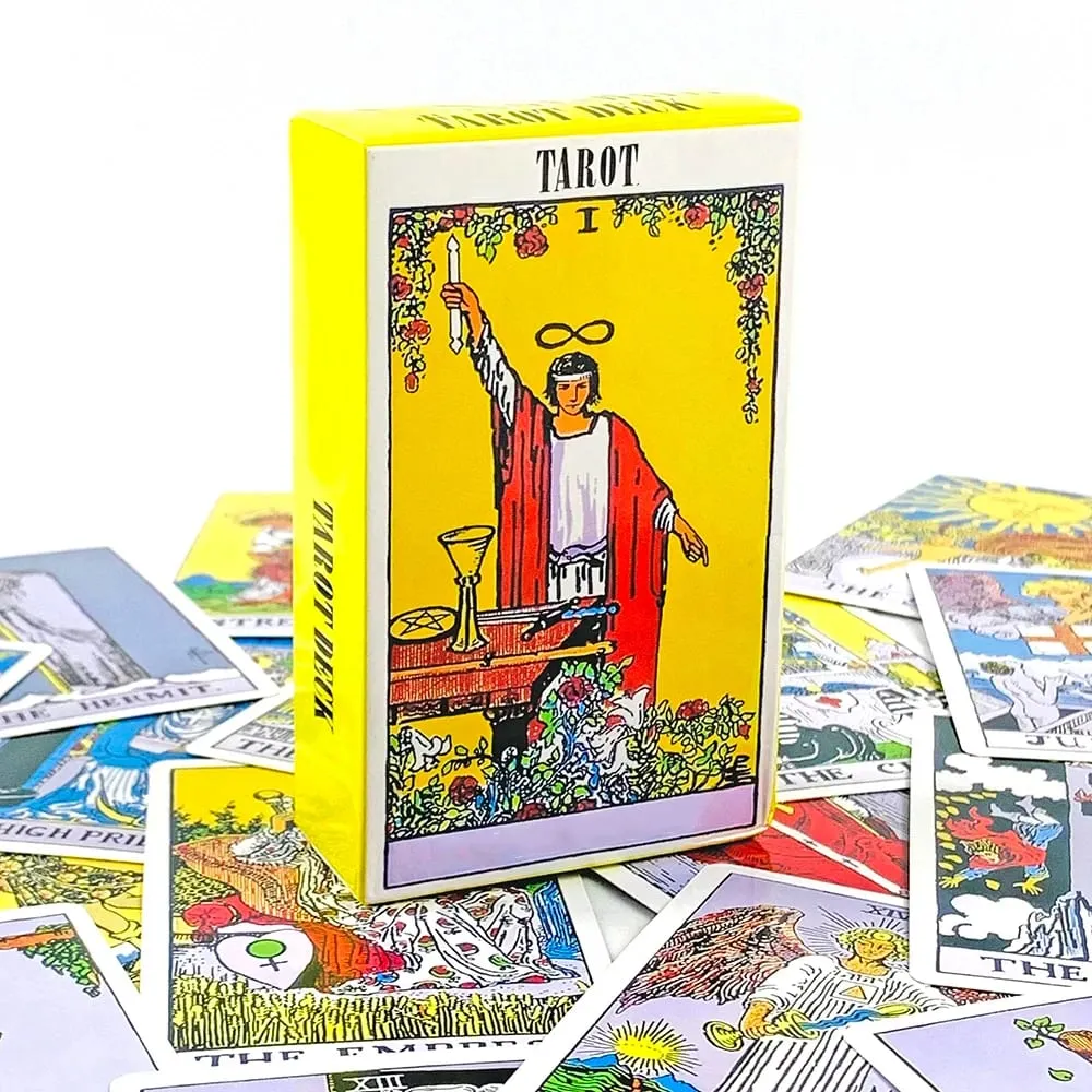 Angol/spanyol változat Klasszikus A lovas Tarot Kártya Jóslás Társasjáték Játék Nyaralásos Játékok Várakozás Tarot Pakli füzet — image 3