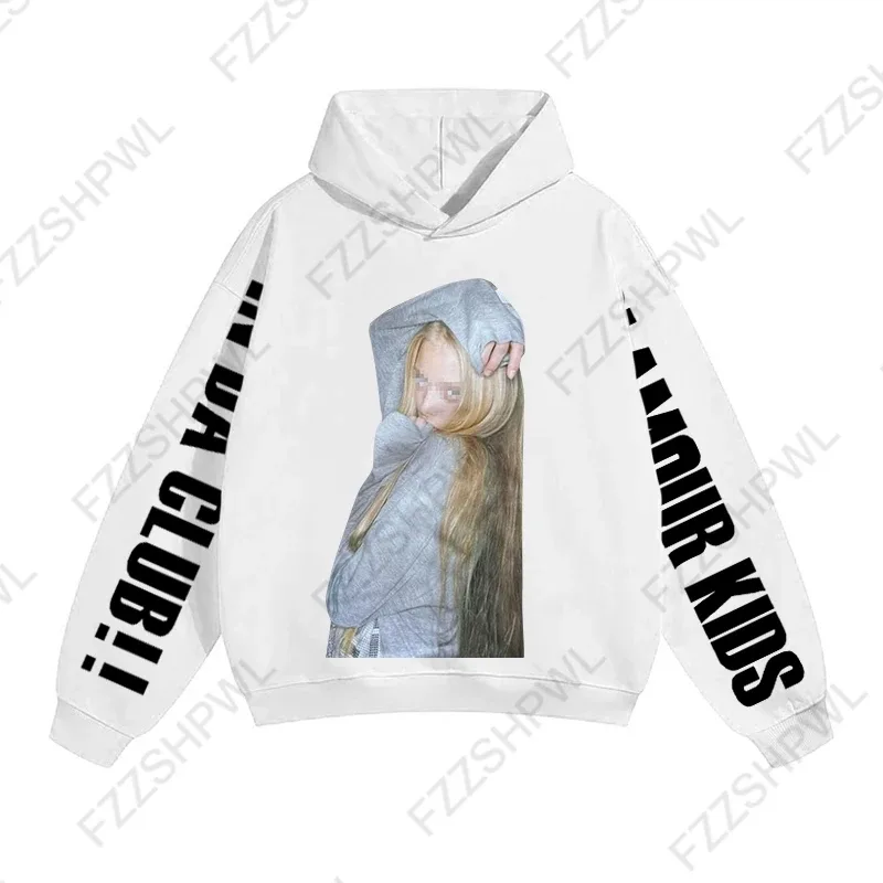 Y2k retro estética unissex moletom com capuz solto casual moda chique impressão básica esportes moletom grunge punk hip hop gótico streetwear — image 3
