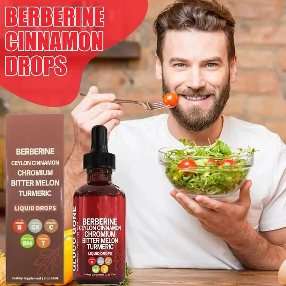 60 ml Berberine fahéjas cseppek az egészségért, az immunrendszer támogatásáért, a belek egészségének anyagcseréért, antioxidáns - ceyloni fahéj ízű — image 2