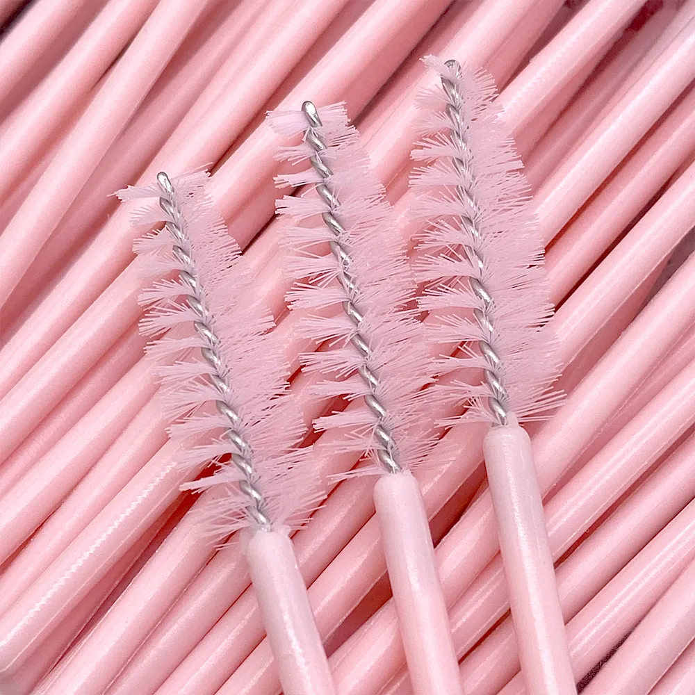 Zanse 50/500 pcs Eyelash Eyelash Brushes Eyelash Spoolies Mascara Wands Applicator for Eyelash Extension Makeup Tool — image 3