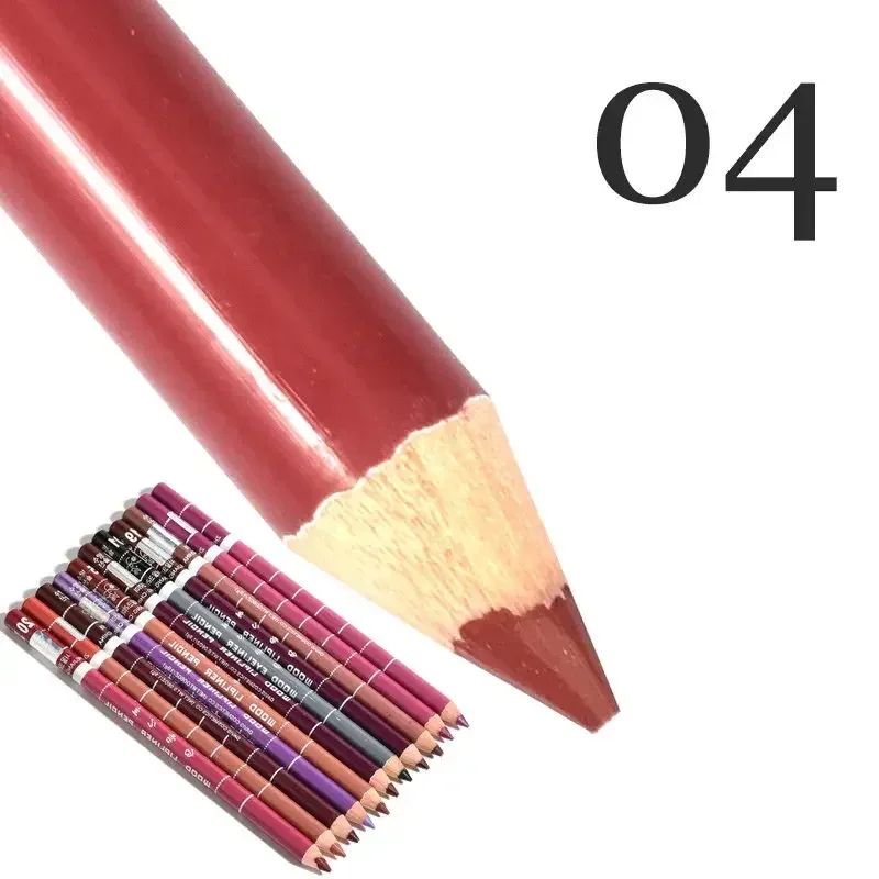 28Color Antifouling Lip Liner Professzionális rúzstoll Precise Waterproof Lip Outline Ceruza ajak smink Tartós szemceruza Krémes — image 14