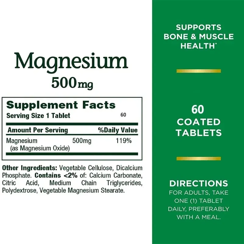 Soomiig Magnesium Oxide 500 Mg Activates The Activity of Multiple Enzymes and Promotes Bone Health — image 2