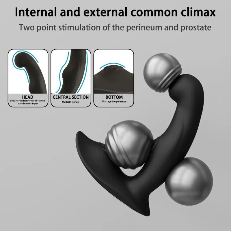 Prostate Massager Anal Vibrator Anal Toys Butt Plug 10 Vibrating Thrusting Anal Plug Male Sex Toys Anal Plug Couple Adult Toy — image 4