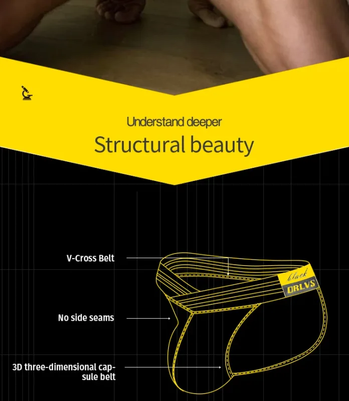 Men's Ice Silk Ultra-Thin Barely-There Mesh Sheer Briefs, Striped V-Shape Elastic Waistband Summer Daily Commute Underwear — image 11