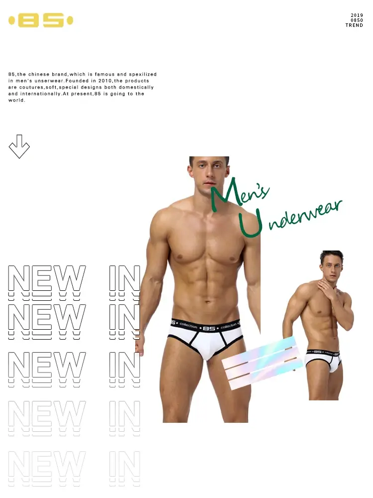 0850 cuecas masculinas sexy, cuecas de algodão confortáveis e respiráveis, atacado, cuecas masculinas — image 25