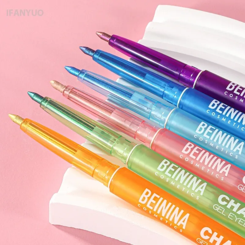 Μεταλλικό Chameleon Gold Eyeliner Gel στυλό Pearlescent Polarized Glitter Πράσινο Inner Eye Liner Λαμπερό πολύχρωμο Soft Eyes Pigment — image 6