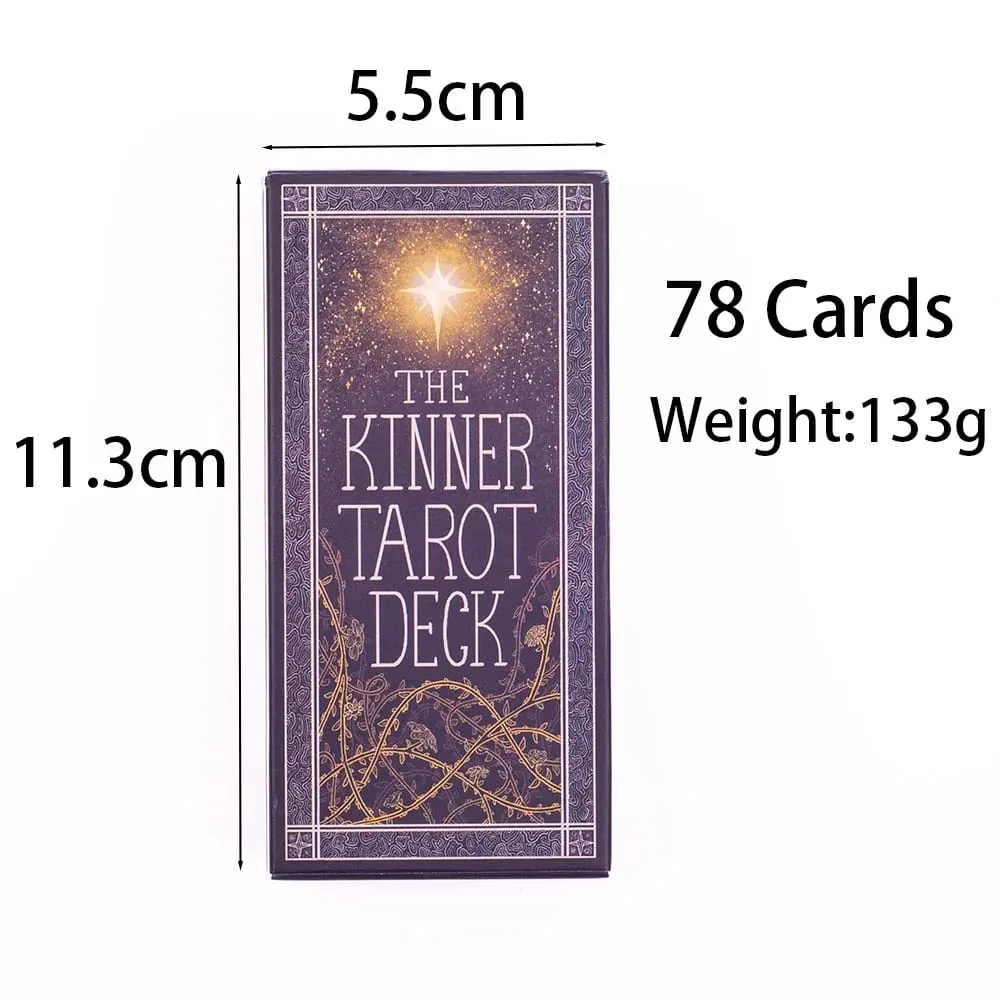 The Kinner Tarot Deck 87Pcs Divination Fate Tarot Oracle Cards Party Entertainment Επιτραπέζιες κάρτες παιχνιδιών 11,3*5,5cm