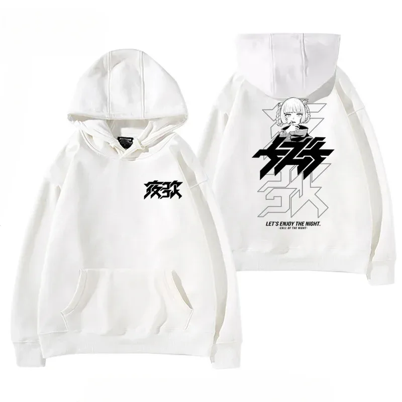Y2K GECENİN anime ÇAĞRISI NAZUNA Nanakusa Komik Kapüşonlu Hip Hop Baskılı Sweatshirt Poleron Hombre Sokak Giyimi Harajuku Eşofman Takımı — image 5