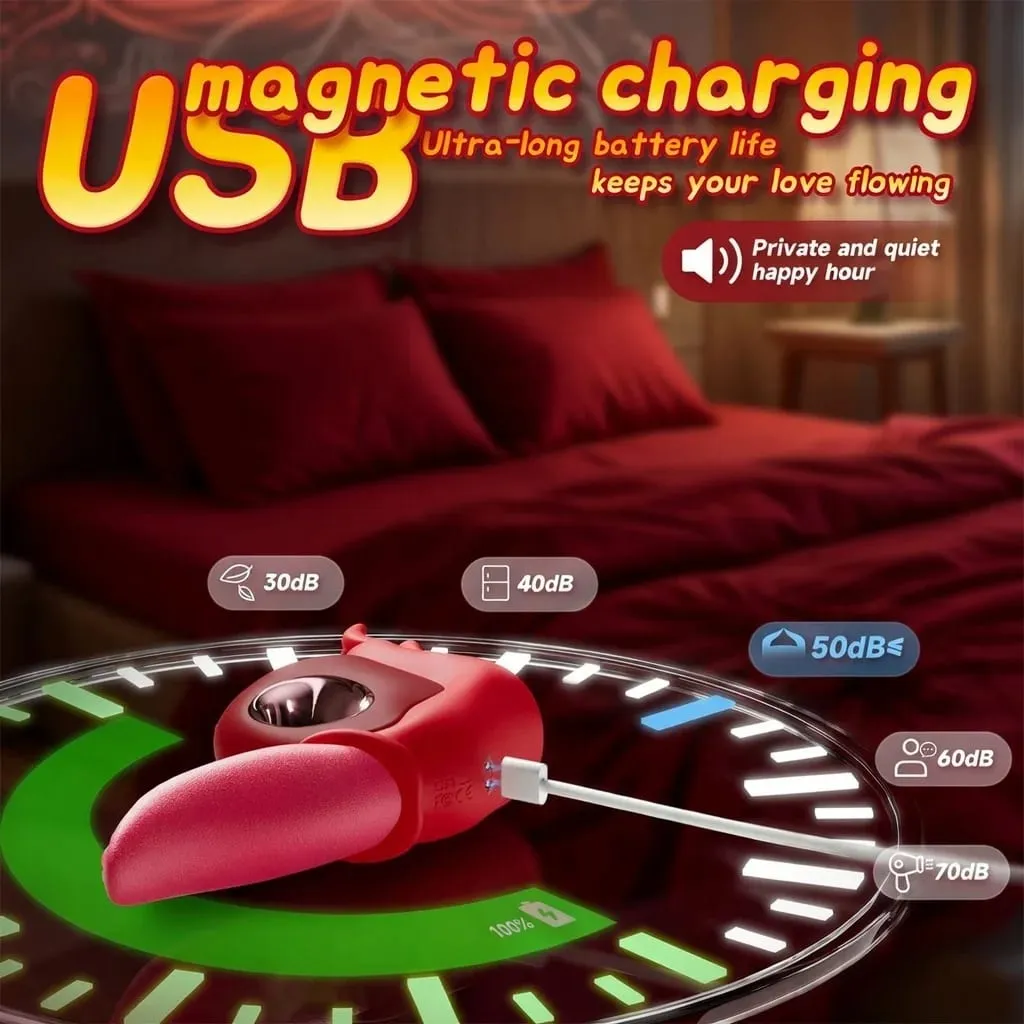 Női Tongue Thrusting Swing vibrátor csikló mellbimbó g-pont punci stimulátor hüvely anális maszturbátor szexjátékok pároknak — image 6