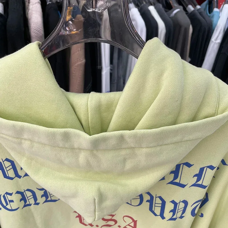 Hoodies PALY Bersaiz Besar Baru Lelaki Wanita Dicuci Hitam Rosak Kualiti Terbaik Kasual Vintage Cardigan Zip Sweatshirt