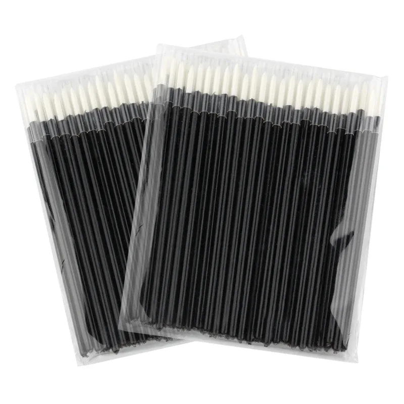 New 50/100 Pcs Eyeliner Brush Eye Shadow Applicator Fine Point Eye Liner Pens Brushes Eyelash Extension Cosmetic Wands