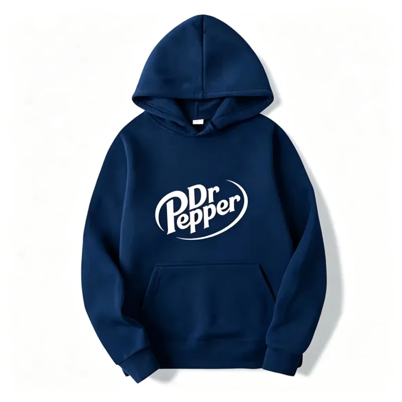 Höstvarm Dr Pepper Letter Tryckt Luvtröjor Gata Män Mode Fleece Sweatshirts Casual Unisex Pullover Toppar Mode Tre — image 8