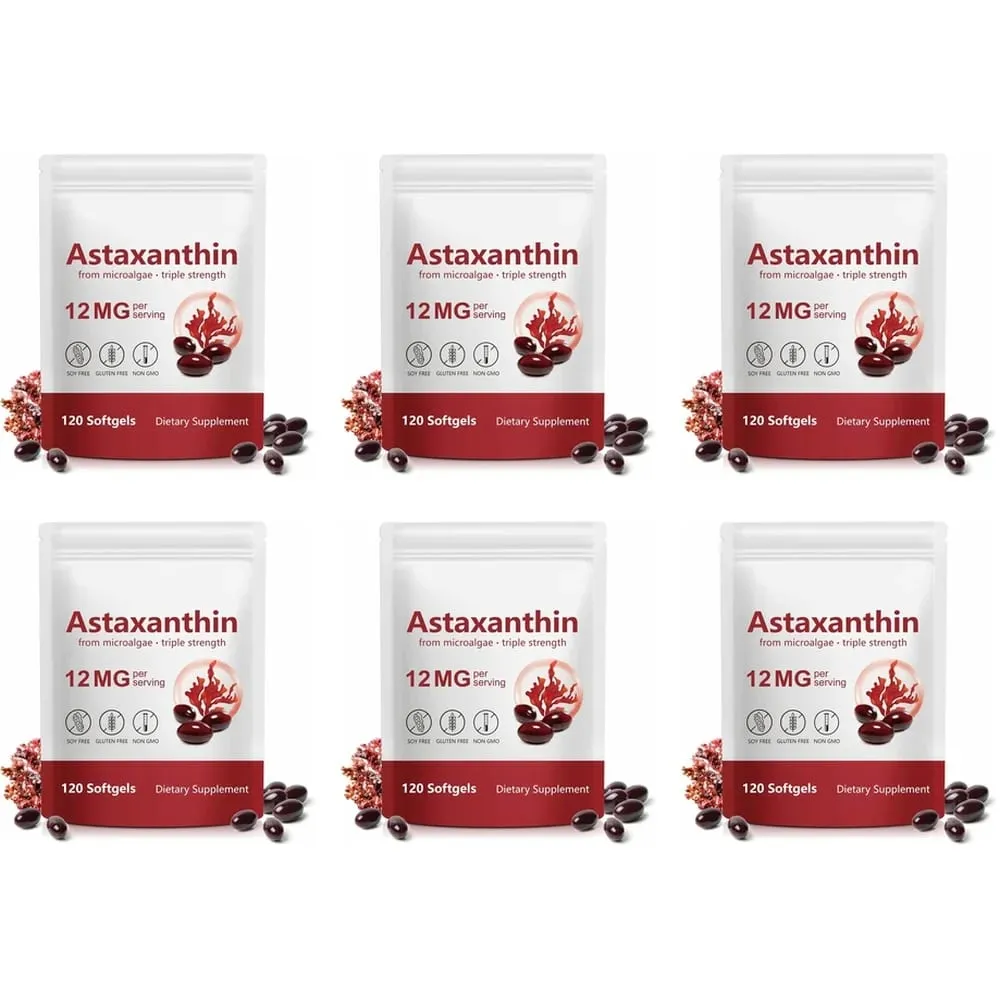 Astaxanthin 12mg Softgels Triple Strength Αντιοξειδωτική Υποστήριξη για Δέρμα Οφθαλμικές Αρθρώσεις & Ανοσοποιητική Υγεία – Προμήθεια 120 Count 4-Month — image 12