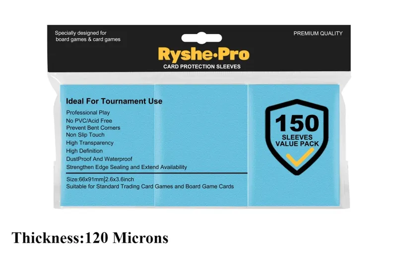 150Pcs Premium Card Sleeves 2,6"x3,6" συμβατές με κάρτες συναλλαγών τυπικού μεγέθους για MTG Pokemon TCG Baseball Card Sport Card — image 9