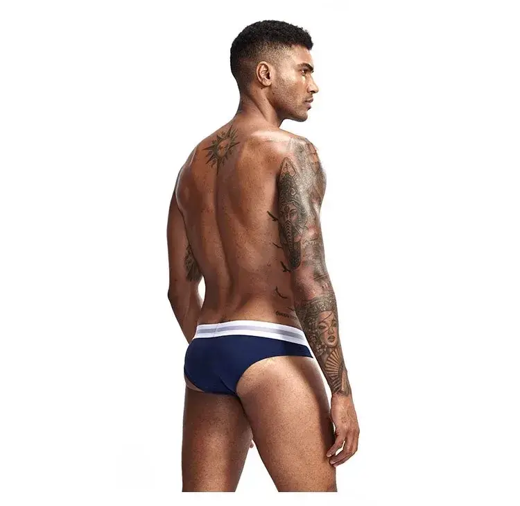 3Pcs Low Waist Men's Cotton Briefs, No‑Fly U‑Pouch Sports Underwear, Sexy Elastic Breathable Daily Underpants Male — image 13