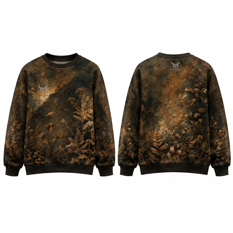 Dark Style Botanical Floral 3d Print Sweatshirt Men Women Street Vintage Casual Clothes Autumn Basic Long Sleeve Pullover Tops — image 5