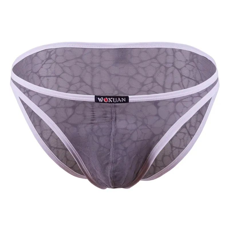 3PCS Lace Convex Briefs Men's Briefs Transparent Sexy Low Waist Mesh Quick-drying Solid Color Breathable Men Underwear — image 23
