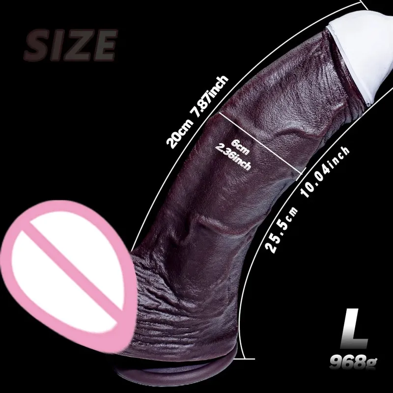 Vagina masszírozó Hatalmas valósághű műpénisz, fantázia hosszú pénisz, nagy farka tapadókorong Dildos óriás anális dugós szexjátékok nőknek, férfiaknak — image 12