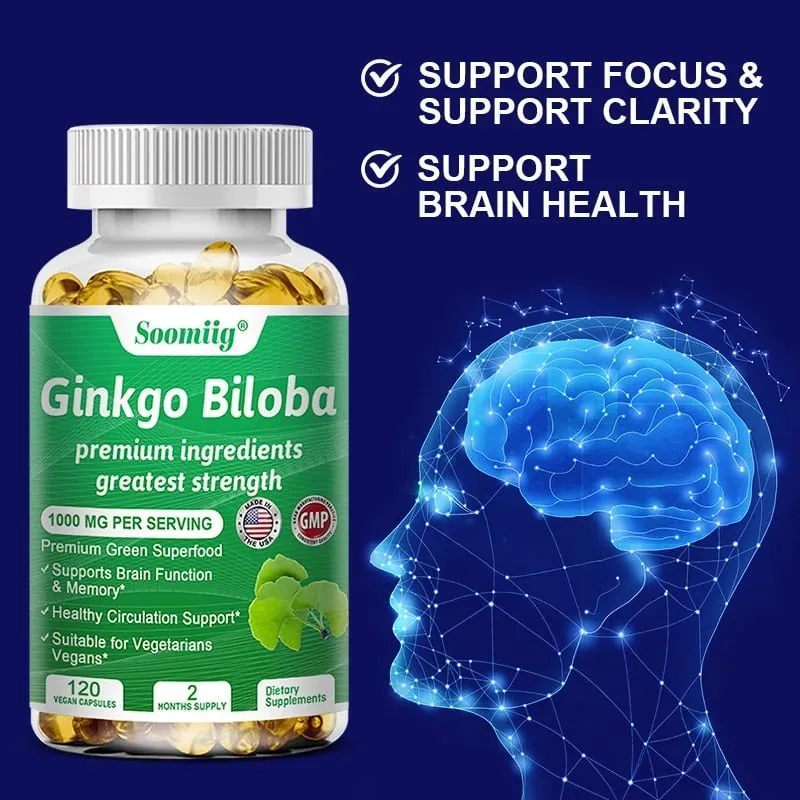 Ginko Biloba kapszula – Agy-kiegészítő a memóriáért és a fókuszért – Ginkgo Biloba kiegészítők a jó látásért