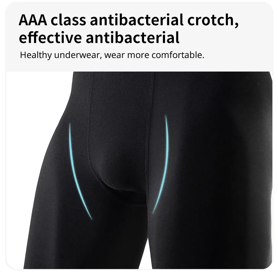 1/2/5Pcs Mga Teenager Hanggang Matanda Multi-size Panlalaking Sports Underwear Fitness Long Boxer Shorts Pagsasanay sa Pagtakbo Basketball Football Sh — image 4