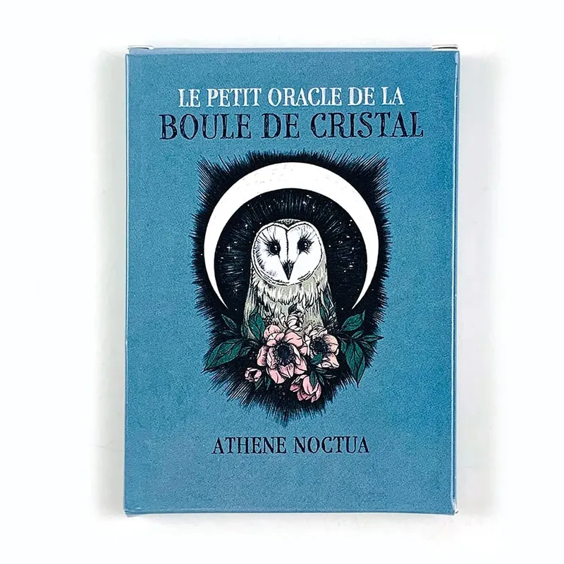 Le Petit Oracle De La Boule De Cristal קלפי אורקל חפיסת 13 קלפים Athene Noctua קלף חיזוי טארוט עם ספר הדרכה