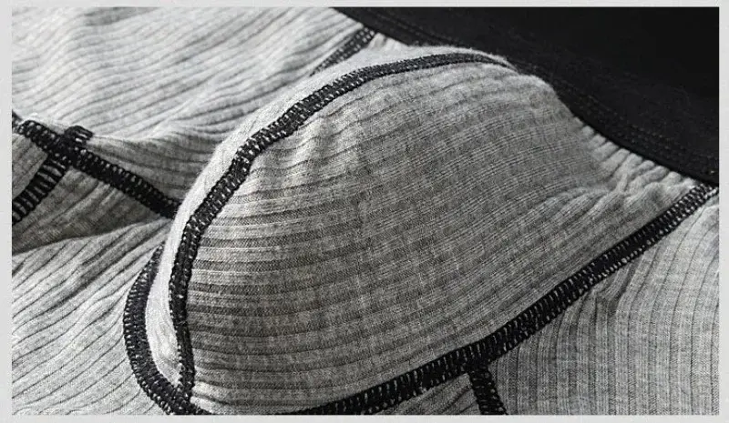 Herrunderkläder Personlig design Boxershorts med låg midja som andas enkla lager U Convex Boxershorts för män — image 5