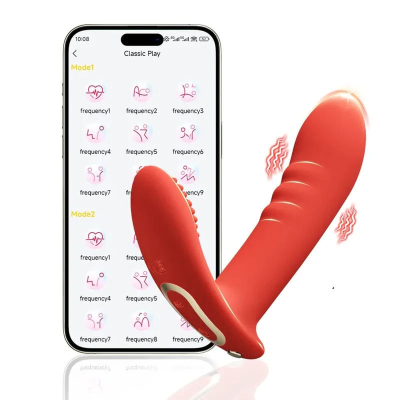 Felnőtt kellékek APP Control Műpénisz vibrátor hüvelyvibrátor női csiklóstimulátor maszturbáció felnőtt szexjáték nőknek