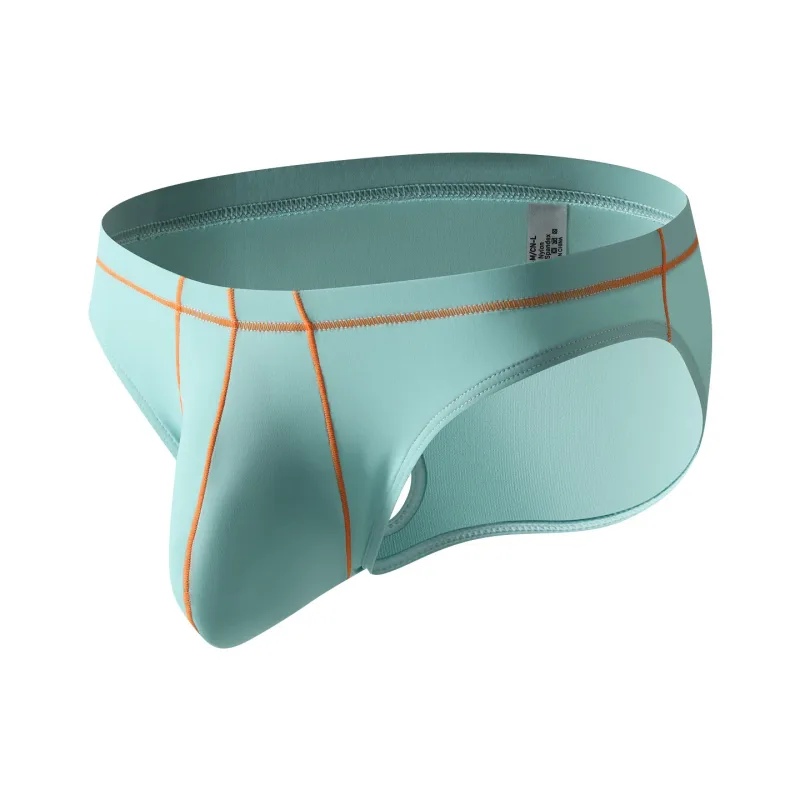 Mens Underwear Briefs SoftNylon Panties For Man Brief Shorts Homme Ropa Patchwork Low Waist Underpants Cueca Plus Size M-XXL — image 5