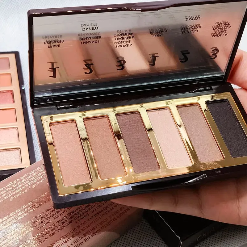 Πολυτελές Μακιγιάζ μάρκας Charlotte Tilbury 6 χρωμάτων Δίσκος σκιάς ματιών 8,2 g ματ μαργαριτάρι φινίρισμα Naked Color Series Beauty Eye Cosmetics — image 6