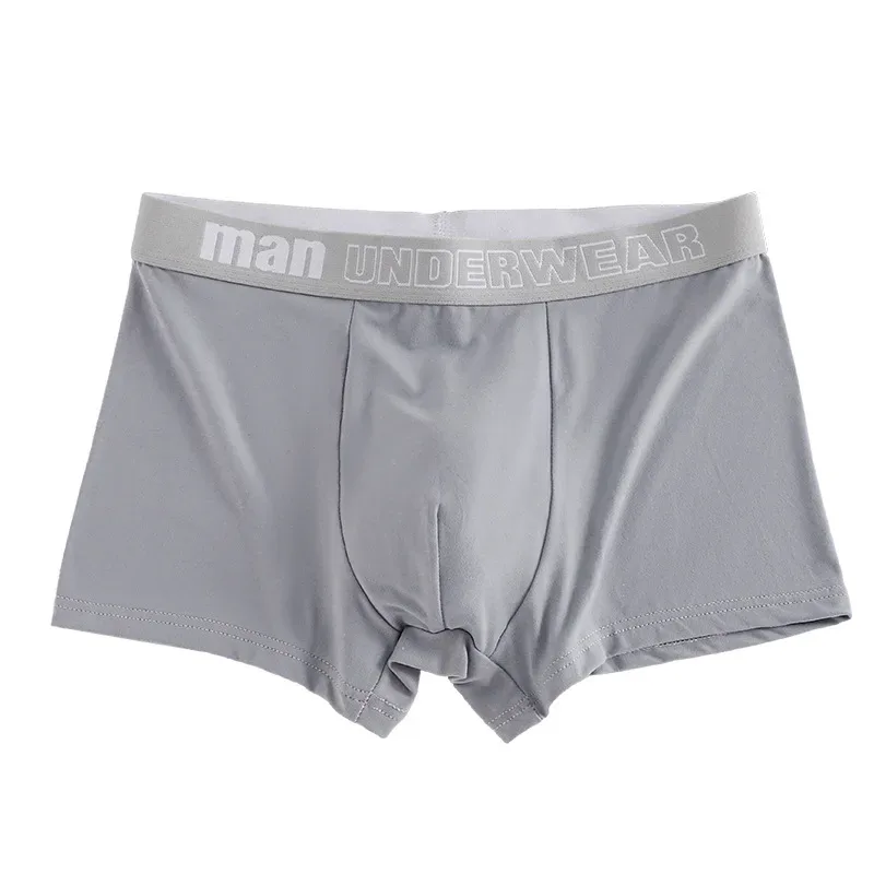 Homem roupa interior moda algodão confortável respirável boxers cuecas masculinas carta impressa calcinha shorts roupa interior
