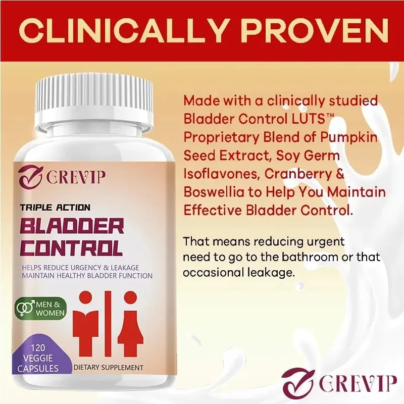 Bladder Control Supplement - Supports Urinary Tract Health - Helps Relieve Overactive Bladder and Urinary Tract Infections