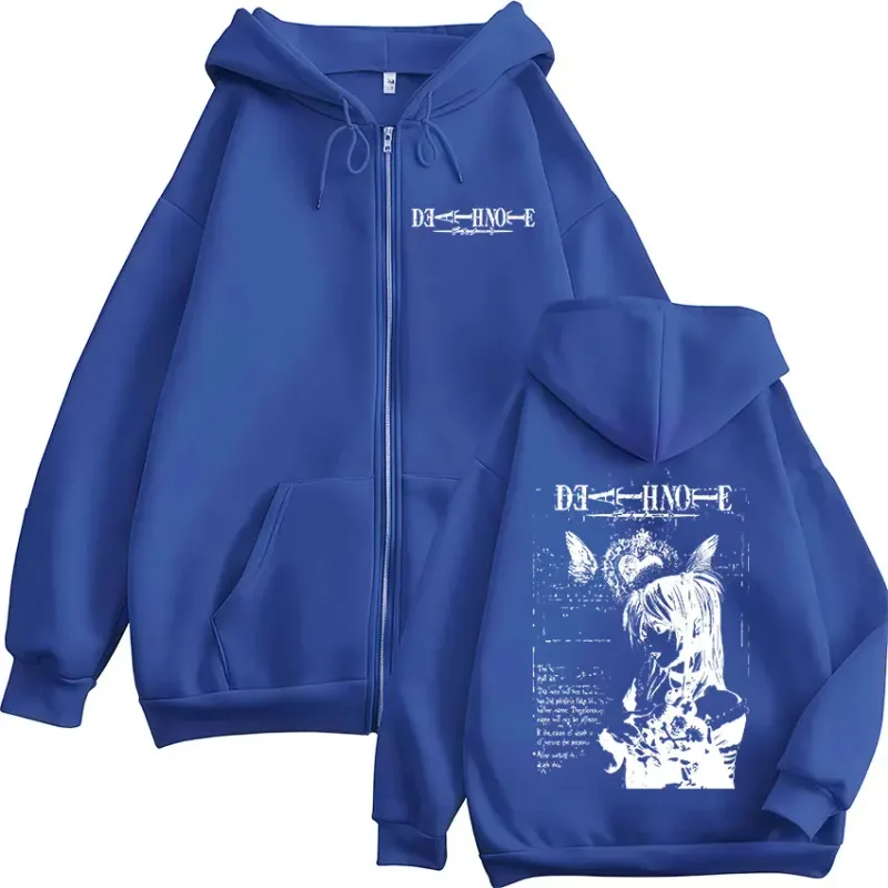 Anime Death Note Misa Amane Zipper Hoodies Men Women Clothing High Quality Fashion Casual Zip Up Hooded Sweatshirts Jacket Coats — image 6