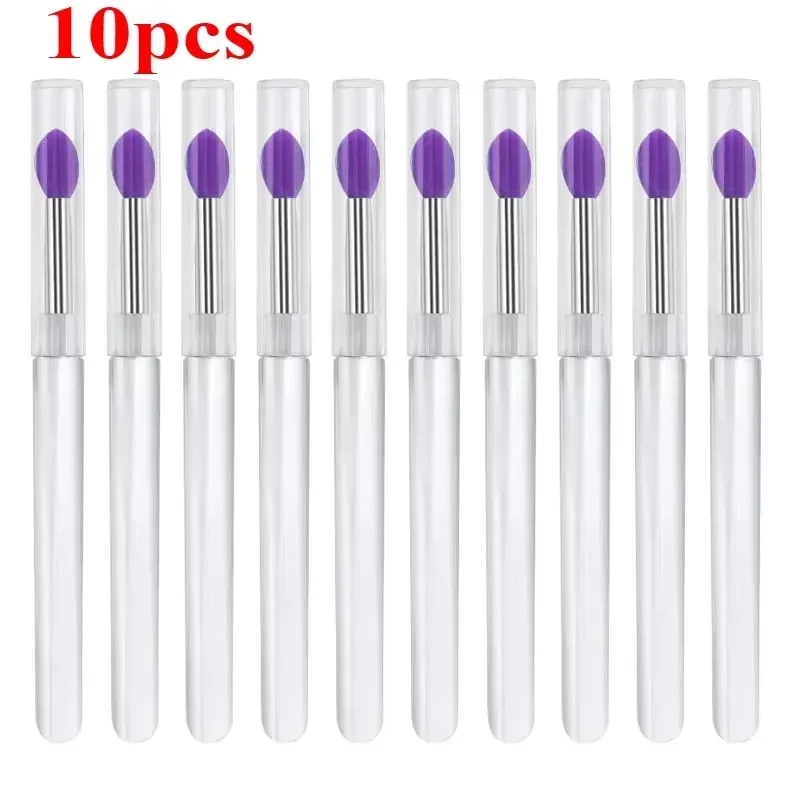 3/5/10PCS Reusable Lip Brush Silicone Lip Mask Applicator Transparent Lipstick Tool For Lip Gloss Eyeshadow Brushes Makeup Tools
