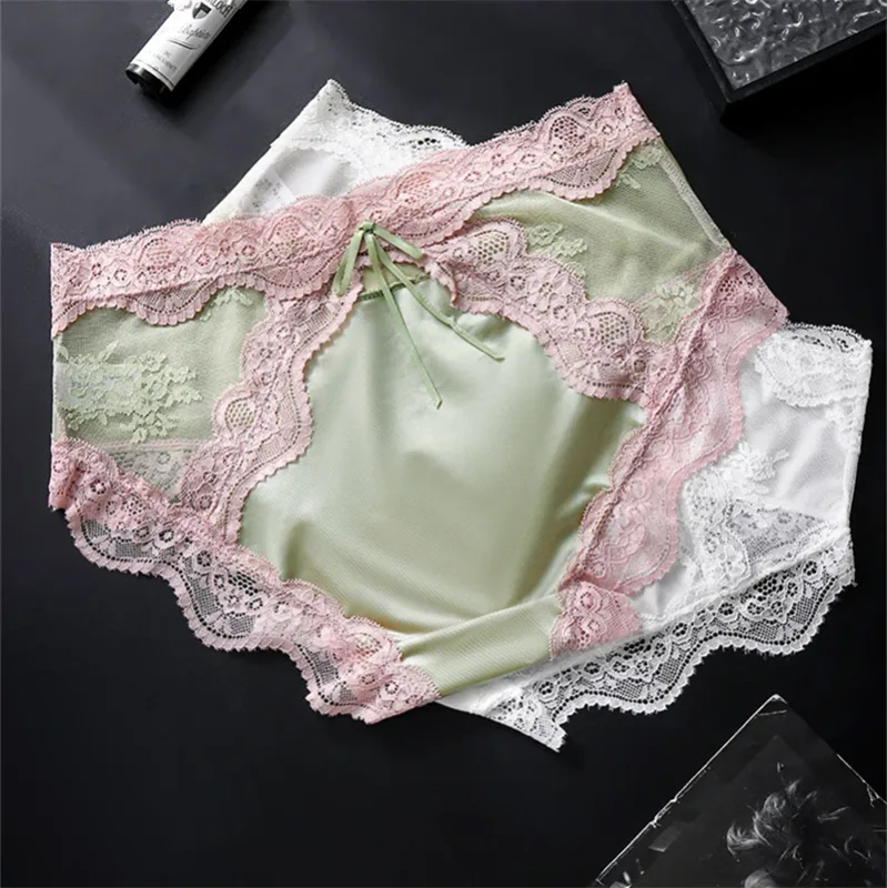 adults 18 plus Satin Sexy men's underwea lace 3D pocket cuecas masculino bow calzoncillos hombre elasticity sexys shopping tøy — image 4