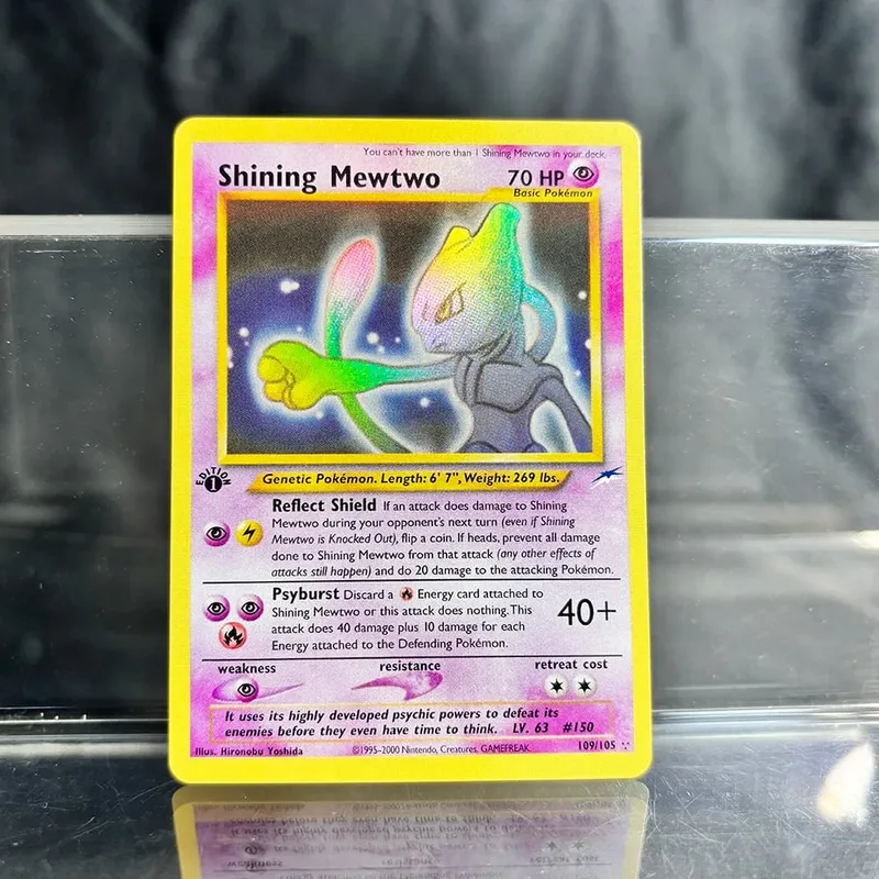 Holographic PKM Single Cards Charizard EX Pikachu 1st Edition Neo Mewtwo Συλλογή καρτών μεσολάβησης PTCG Battle Cards Παιχνίδια Δώρα