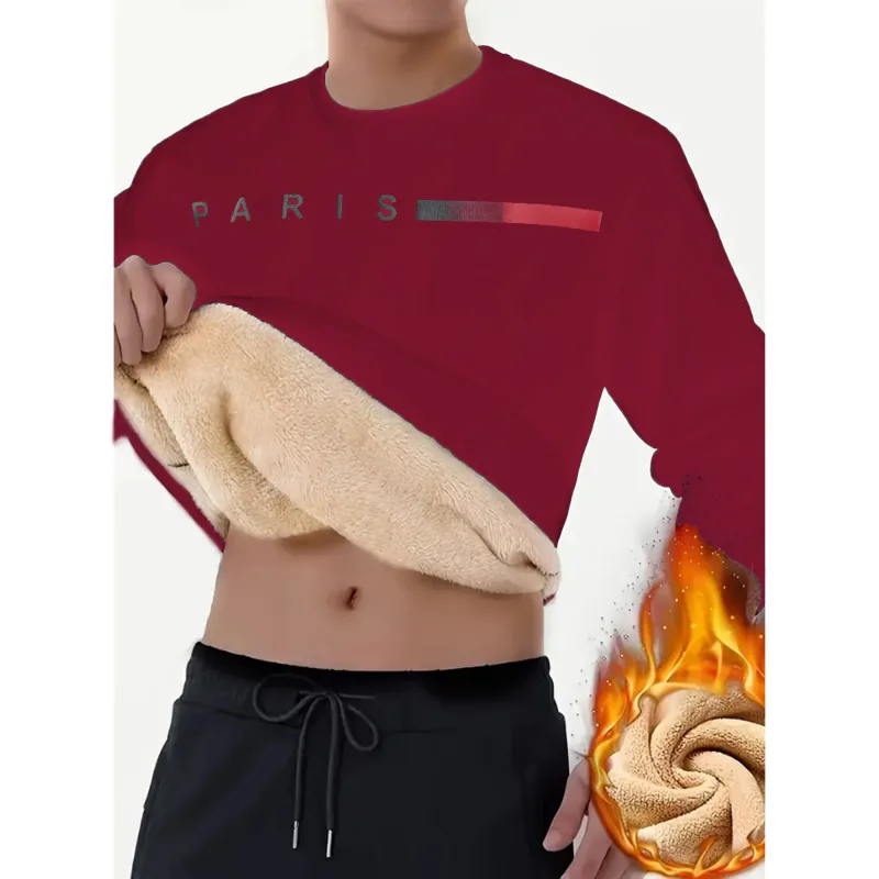 Cashmere round neck men's winter thick cashmere sa ilalim ng mainit na katsemir — image 8