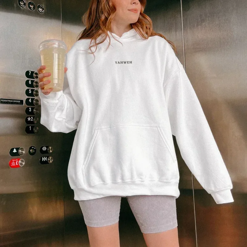 20256 Lelaki Terlaris Lelaki Kristian YAHWEH Hoodies Jesus Hombre Fesyen Popular Streetwear Bercetak Surat Baju Sweat Wanita Bertudung — image 8