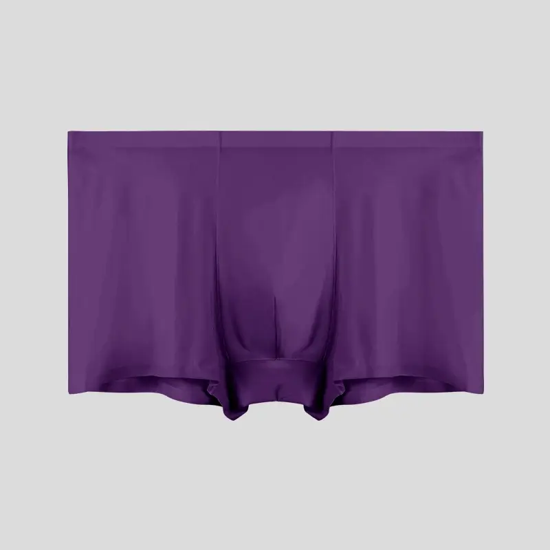 Herrunderkläder Herr grossist Ice Silk Sömlös boxershorts Antibakteriell Andningsbar Sport Sommar Tunn Comfort Boxer Bri — image 4