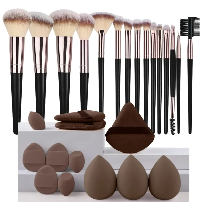 Sminkecset készlet Professzionális Beauty Foundation korrektor púder szemhéjpúder pirosító ecset Kabuki Blending Cosmetic Beauty Tool — image 12