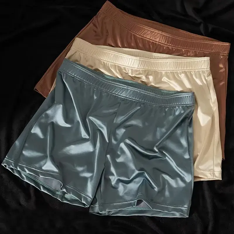 4-Piece Set Of Men's Plus Size Sports Underwear, Quick Drying Silky Smooth Solid Color Aro Pants, Men's Casual Boxer Shorts — image 1