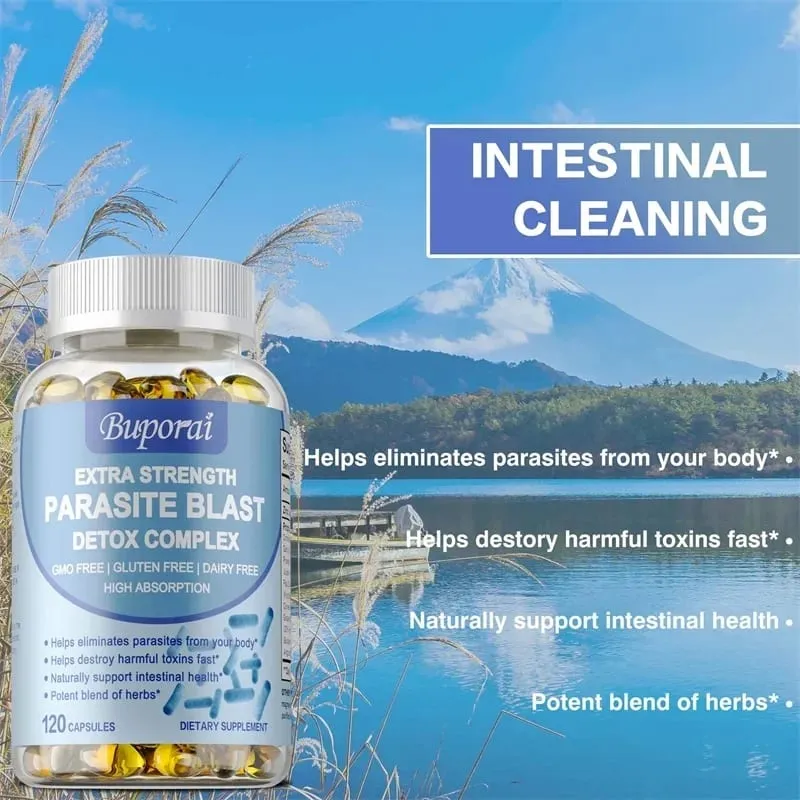 Parasite Blast Detox Complex – Támogatja a bélrendszer egészségét Eltünteti a parazitákat Elősegíti az anyagcserét és erősíti az immunitást — image 3