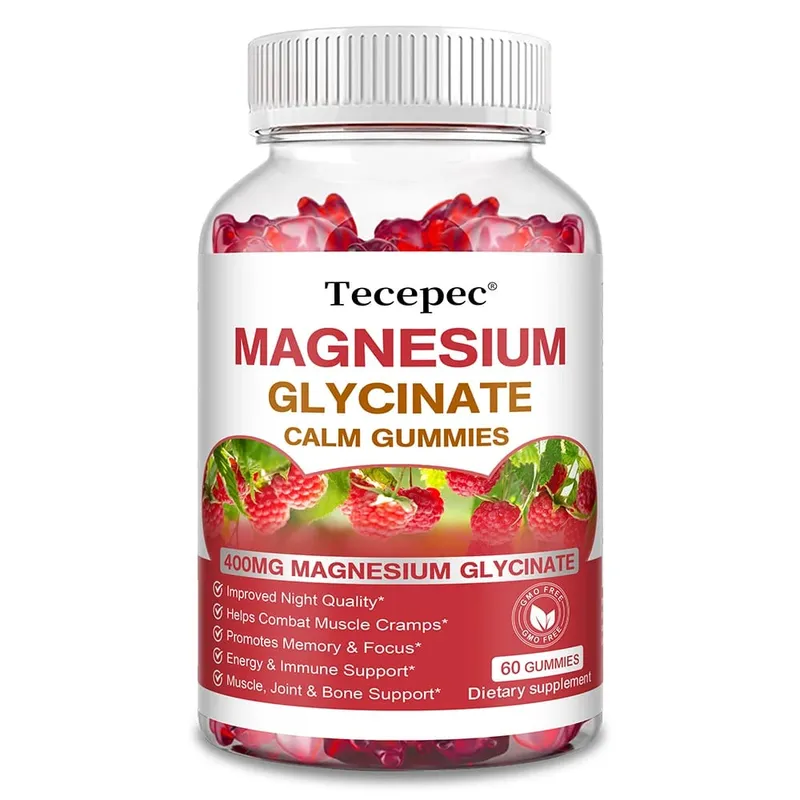 Magnesium Glycinate Gummies-Adult Supplements That Aid Relaxation Promote Heart Health and Support Bone Marrow and Joint Health