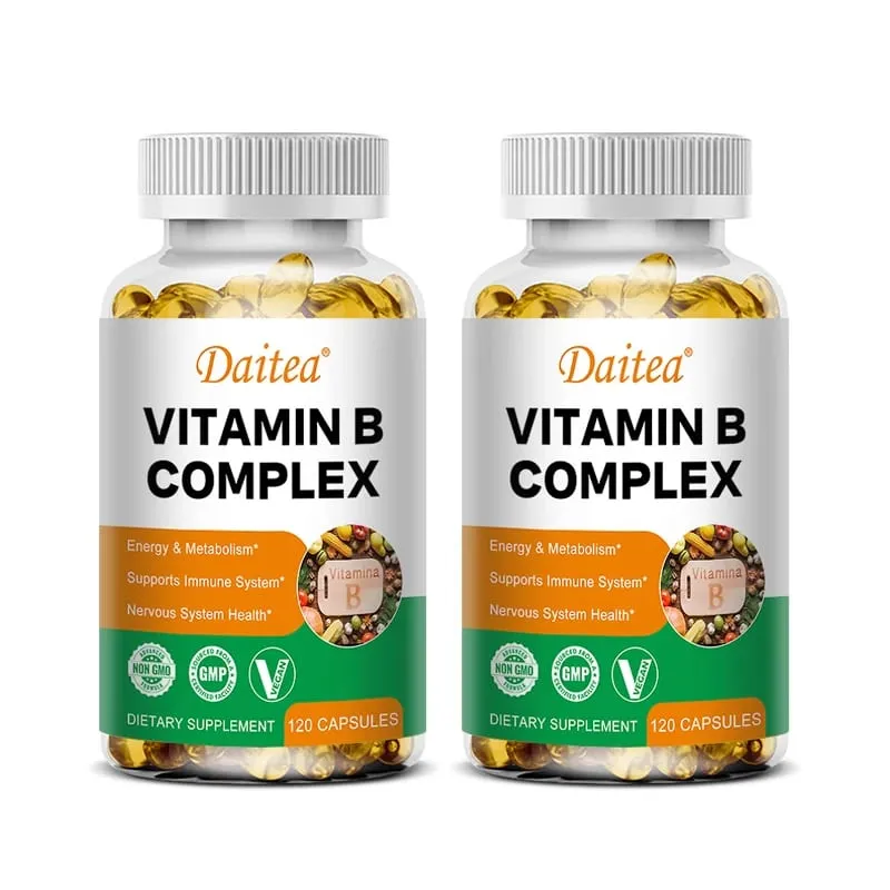Organic B-vitamin komplex támogatja az energia immunrendszer egészségét Antioxidáns kiegészítő - 30/60/120 vegetáriánus kapszula — image 8