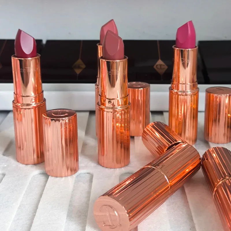 Charlotte Tilbury Four Color Palette Pillow Talk Eraggera Eyes Small Gold Tube κραγιόν Εύκολο στην εφαρμογή Μακιγιάζ Φορητά καλλυντικά — image 5