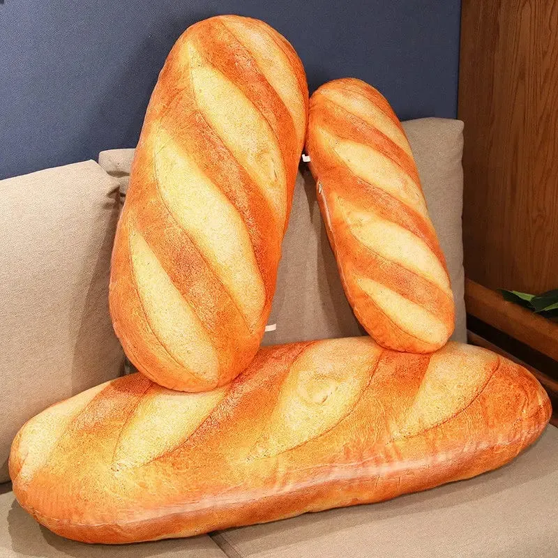 50cm/20cm Μαξιλάρι ψωμιού Γαλλικό ψωμί Λούτρινο Μαξιλάρι Γεμιστές Εικόνες Εκτύπωσης Φαγητό Peluche Party Prop Διακόσμηση Δώρο συντροφιάς ύπνου — image 2