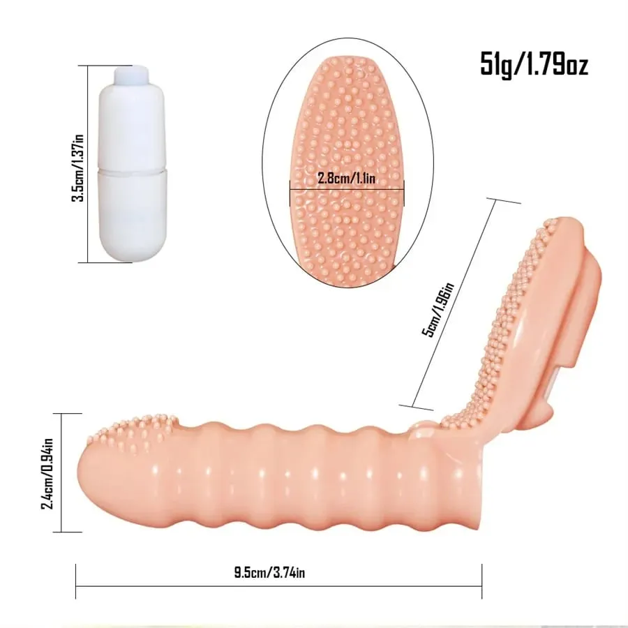 Párok Clitoral Vagina Finger G Spot Vibrátor Stimulátor Masszírozó Ujj Ujj Felnőtt játékok Erotikus szexjátékok nőknek Férfiak
